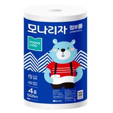 모나리자 점보롤 1겹 500m 4롤, 1롤, 4개