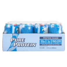 PURE PROTEIN 奶昔香蕉奶油低脂低糖, 12件, 325毫升