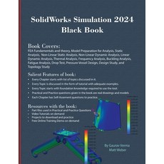 (영문도서) SolidWorks Simulation 2024 Black Book Paperback, Cadcamcae Works, English, 9781774591284