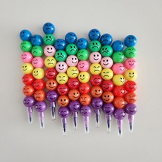 리틀붐 줄줄이 층층이 귀여운 구디백 동글이 색연필 10개, 1세트