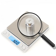 [디지털] 칼달비츠 정밀 측량 컴팩트 주방저울 건전지포함, 1개, 1kg