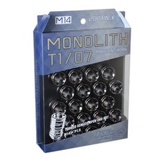 KYO-EI(협영산업) Kics MONOLITH(모노리스) M14×1.5 글로리어스 블랙 20 P MN04GK, 1개
