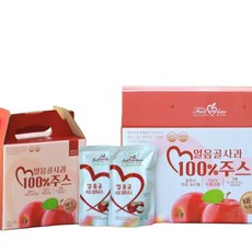 저온착즙 밀양얼음골사과즙 120ml x 50포 HACCP 100생사과주스, 50개