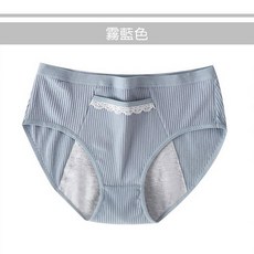 暖暖包口袋蕾絲中腰內褲, H-c31_口袋生理褲_2.藍,M (建議40~50kg)