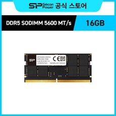 실리콘파워 Silicon Power DDR5-5600 CL46 PC5-44800 노트북용 램 패키지 메모리 RAM, 16GB
