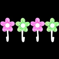 플라워 행거 4P 30x55mm/주방 걸이 벽 훅 후크 조리도구 소품, 쿠팡도매몬 본상품선택, 1개