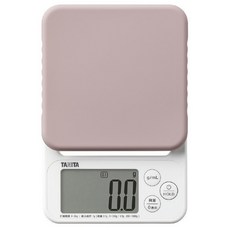 TANITA 矽膠 可拆洗 防水電子秤 料理秤 最大計量2kg, 粉色