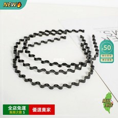 A12 波浪髮箍女百搭外出洗臉束髮簡約髮卡彈力運動髮帶瑜伽髮帶 防滑條設計, 1個, 洗臉專用（簡約黑色波浪髮箍）,普通款-容易損壞【1個裝】