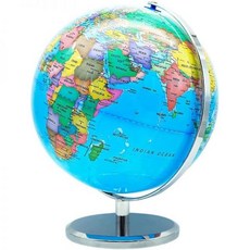 지구본 공부 장식 앤틱 고해상도 프린트 야간 조명 순수 영어 디스플레이 용 6세 이상 교육용 장난감 학생용 교육 용품 책상 지리 학습 도구 침실 교실, 20cm（金 도금 바닥）, 불빛 없음