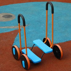 체력 운동 페달롤러 체육교구 페달 자전거 감각통합, 1개, 1cm, 블루 사륜 페달 스쿠터