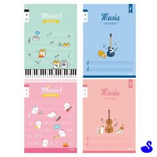 NS 오선노트 음악노트 초등음악노트 학생노트, 여_랜덤1개 11076