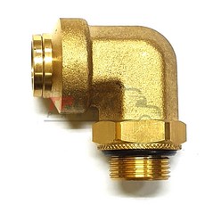 에어 커넥터 / 니플 / 호스 15.5mm / 나사선 22mm / ㄱ자 / 반회전 / 589538D001 / 현대순정품