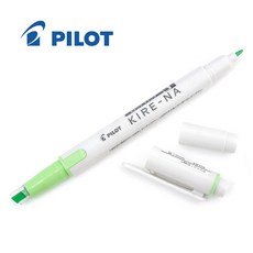 파이롯트 키레나 트윈팁 형광펜, 그린, 10개 (키레나 Basic)