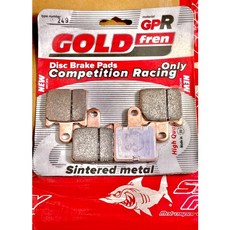 GOLDfren GPR 249型 金屬燒結碟式剎車皮 競技專用 適用於 ZX-6R/Z750, 1個
