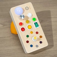 비지베이비 스위치 조명 장난감 나무 조기 교육 퍼즐 손놀이 능력 훈련, Rectangle