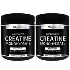 [미국번개배송] 신제품 착한명품 마이라이프 내추럴스 마이크로나이즈드 크레아틴 모노하이드레이트 (분말), 300g, 2개