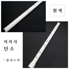 피리사 단소 (백색) 플라스틱 교육용 연주용 10 + 1