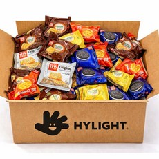 하이라이트 9종 다양한 크림 바삭한 커피크래커 48개 비스켓 탕비실