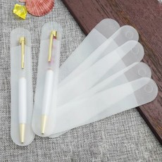 카이로스 컨퍼니 투명 펜 케이스 펜슬 포켓 PVC 무지 심플 펜 파우치, 케이스CM004152, 1pcs