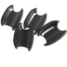 Golf 7 MK7 GTI R 亮光碳纖維紋門碗保護蓋, 1個