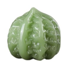 水晶琉璃核桃 手把件, 1個, 淺綠【水晶琉璃核桃】1顆