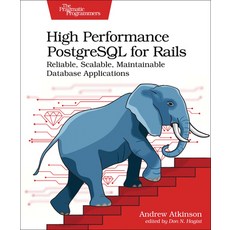 (영문도서) High Performance PostgreSQL for Rails: Reliable Scalable Maintainable Database Applications Paperback, Pragmatic Bookshelf, English, 9798888650387