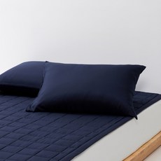 JAJU 피치스킨 양면 베개 커버_70 x 50cm_네이비 510687