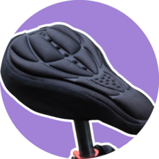 셀레브리 자전거 안장 쿠션 커버 무통증 메모리폼, 1개, 1.블랙