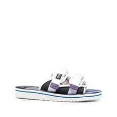 수이코크 더블 터치 스트랩 패널 슬라이더 샌들