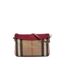 버버리 중고 2000-2017 하우스 체크 캔버스 더비 크로스 백