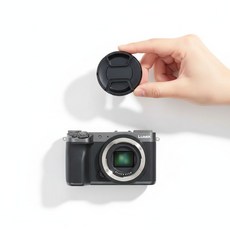 49mm 카메라 호환 렌즈캡 파나소닉 올림푸스용, 1개, 49mm 렌즈캡 파나소닉 올림푸스 DSLR