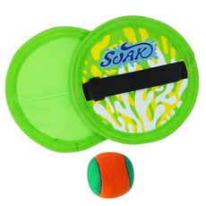 SOAK 兒童戶外黏黏球拍組，趣味親子互動玩具，安全耐用，色彩鮮豔, 綠色, 1套