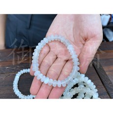 御古齋 清透白月光石算盤珠手鍊 戀人之石 多款尺寸 珠徑8mm