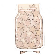 WENYAN 별이 있는 보상 항아리 보상 별 책임 보상 보드 긍정적인 행동 항아리 유아 나무 교실 홈 나무 색상에 대한, 13.7cmx21cm, 나무 색상, 아크릴과 나무