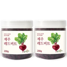 동의한재 제주도 레드비트차 말린 비트, 200g, 2개