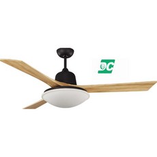 （修一）穩帝士吊扇60吋 實木 36瓦 DC吊扇 直流變頻 實木葉片 遙控 微調三色光 北歐原木風 台灣製造, 柚木黑,36瓦