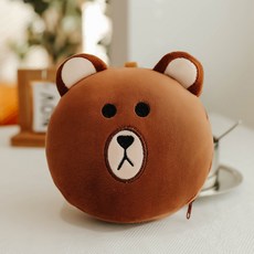 [HaruHaru]휴대용 여행용 캠핑 안대 목쿠션 일체형 목베개, 숙면곰돌이, 1개