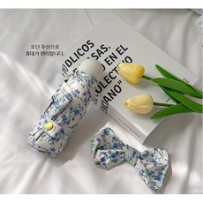 초경량 꽃무늬 양산 우산겸용(99% 자외선차단) 머리끈증정