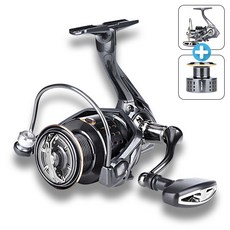 DEUKIO 대륙 스텔라 선상 갯바위 바다낚시 민물공용 스피닝릴 / 낚시릴 + 추가 스폴증정 패키지, 5000