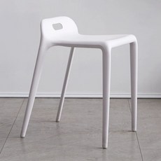 이동식 스툴 가정용 플라스틱 데이체어 야외용 업소용, 1인용, 화이트 두꺼운 150kg