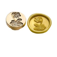 초대장 봉인 스탬프 도장 문양 황동 2.5cm 1개 A, No.3