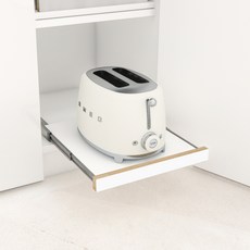 낼름 슬라이딩 선반 소형 (화이트), 화이트, 1단