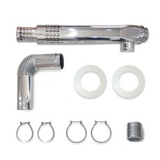 태양산업 FF 가스보일러연도세트 스텐연통 스테인레스연도 배기통 배기구, 기본형연도세트, 1개