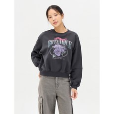 탑텐 여성 플리스 그래픽 스웨트셔츠 MSE4TR2902