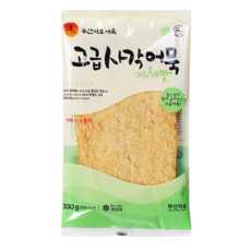 부산어묵 미도식품 고급사각어묵 야채맛 대특상 2팩, 2개, 330g
