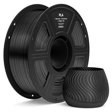 엘레구 플라 치수 정확도 필라멘트 /- 검정 0.0 3D 프린터 + 4KG 1.75MM, 1 Black
