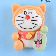 카 액세서리 힐링 큐티 콘솔 패치 걸이 카 인테리어 스윙 피겨 여자 선물, 색깔6, 하나