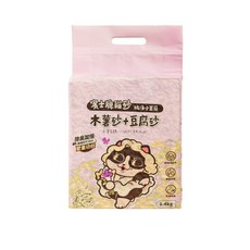 木薯砂豆腐砂 雙重功效 除臭加倍, 2.4kg, 1包, 小蒼蘭