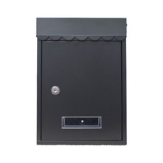 信箱 郵箱 信件箱 掛牆家用室外帶鎖創意, CMB2433黑色, 黑色