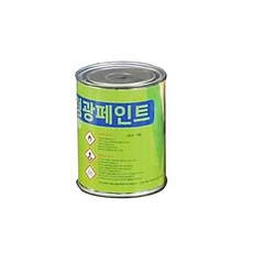 메가 형광페인트 0.1L 목재 철재 벽화 표지 표식 유성 에나멜, 1개, 100ml, 그린